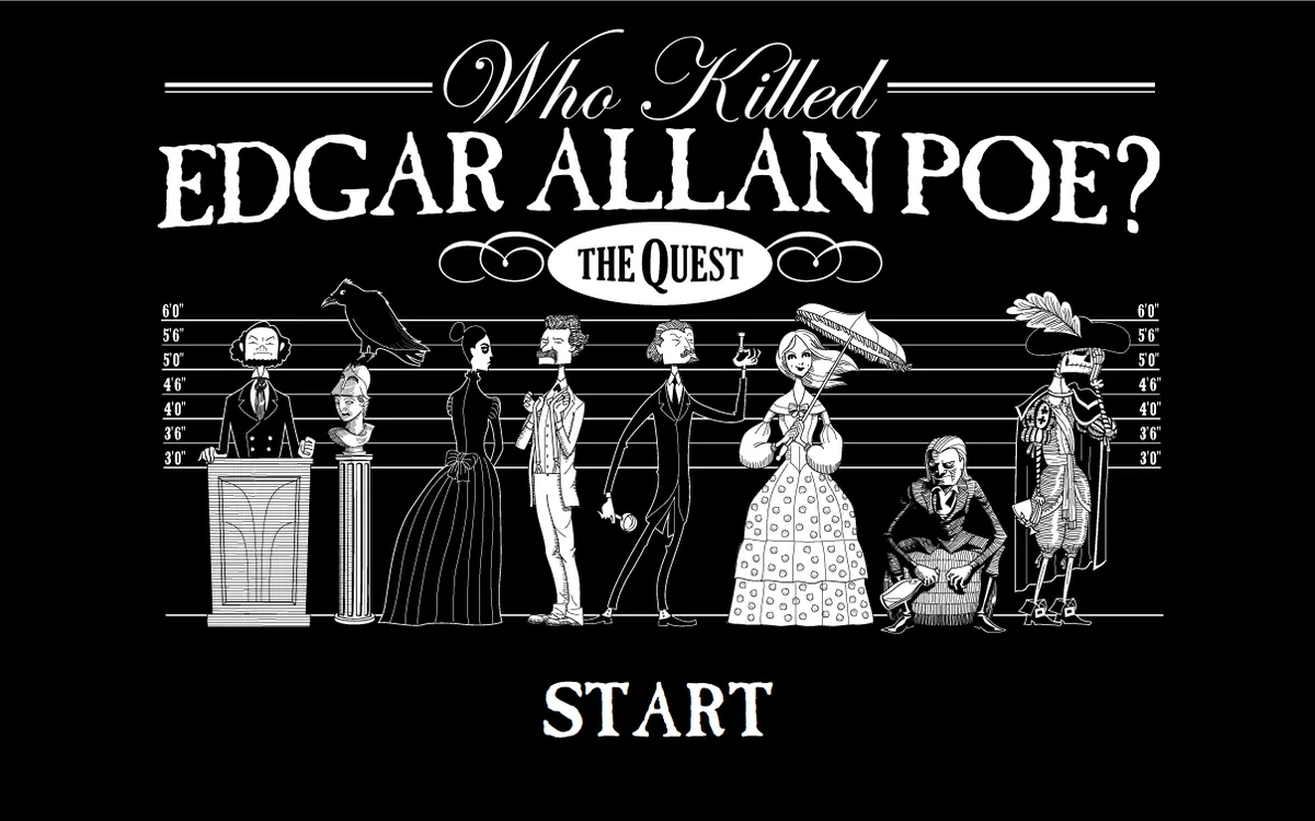 Who Killed Edgar Allan Poe? title screen